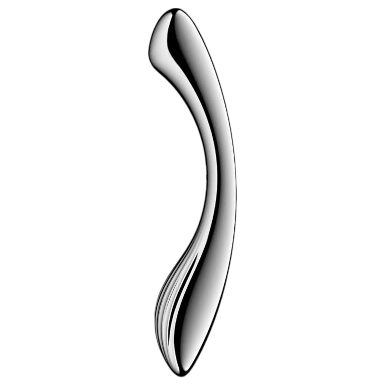 / Satisfyer Pure Gravity 1 - bordázott acéldildó (ezüst)