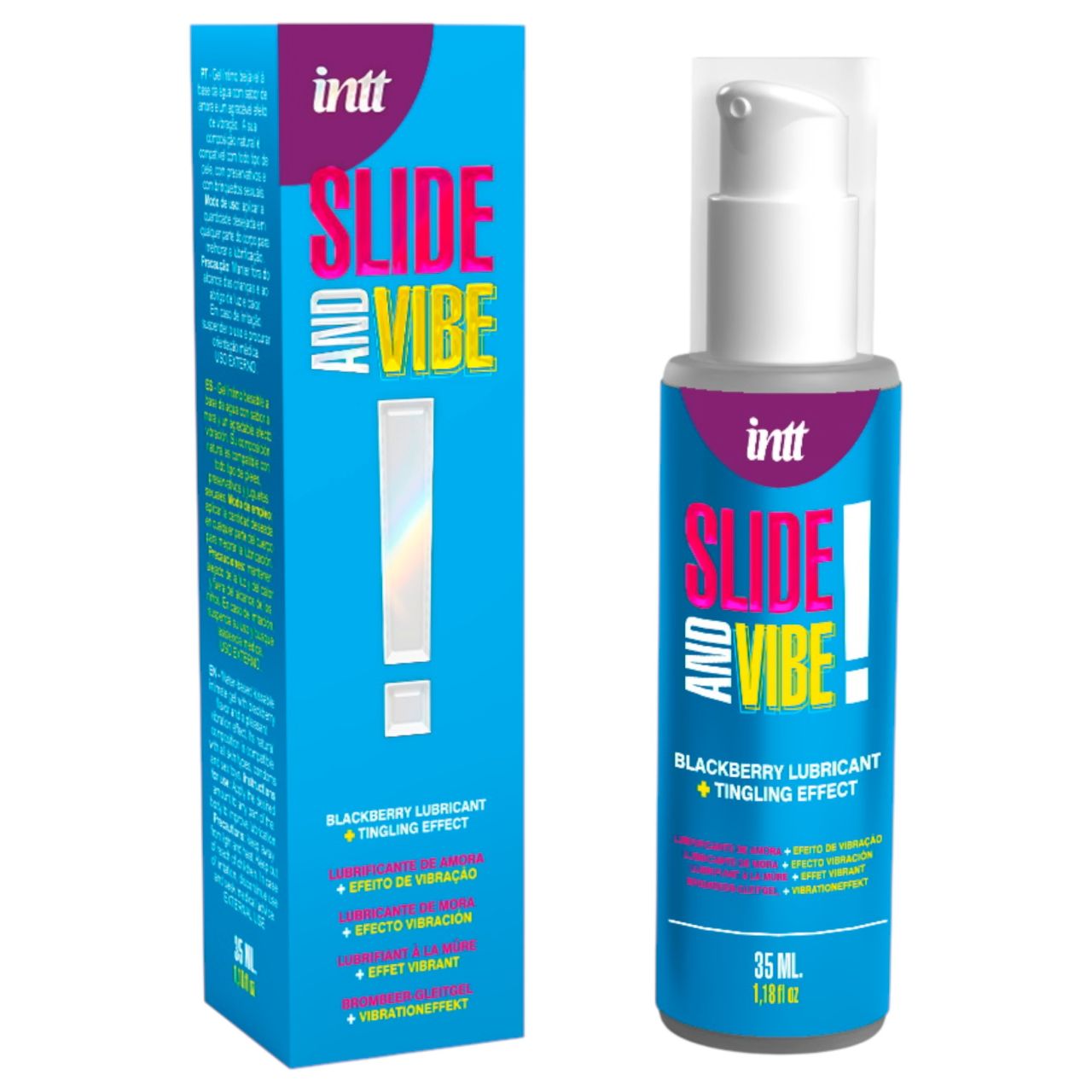 Intt - ehető, bizsergető intim síkosító gél - szeder (35 ml)