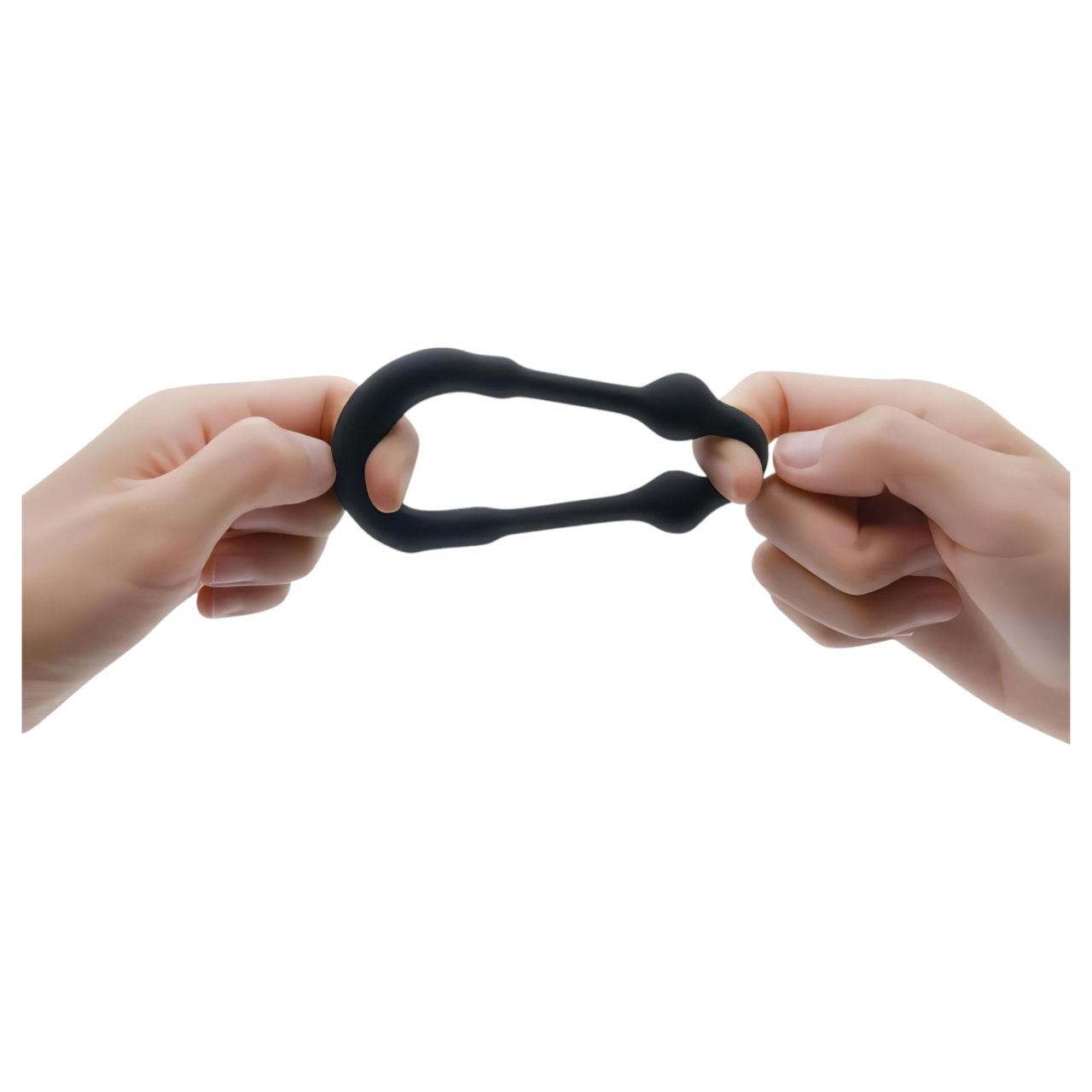 / Dorcel Stronger Ring - fém betétes péniszgyűrű (fekete)