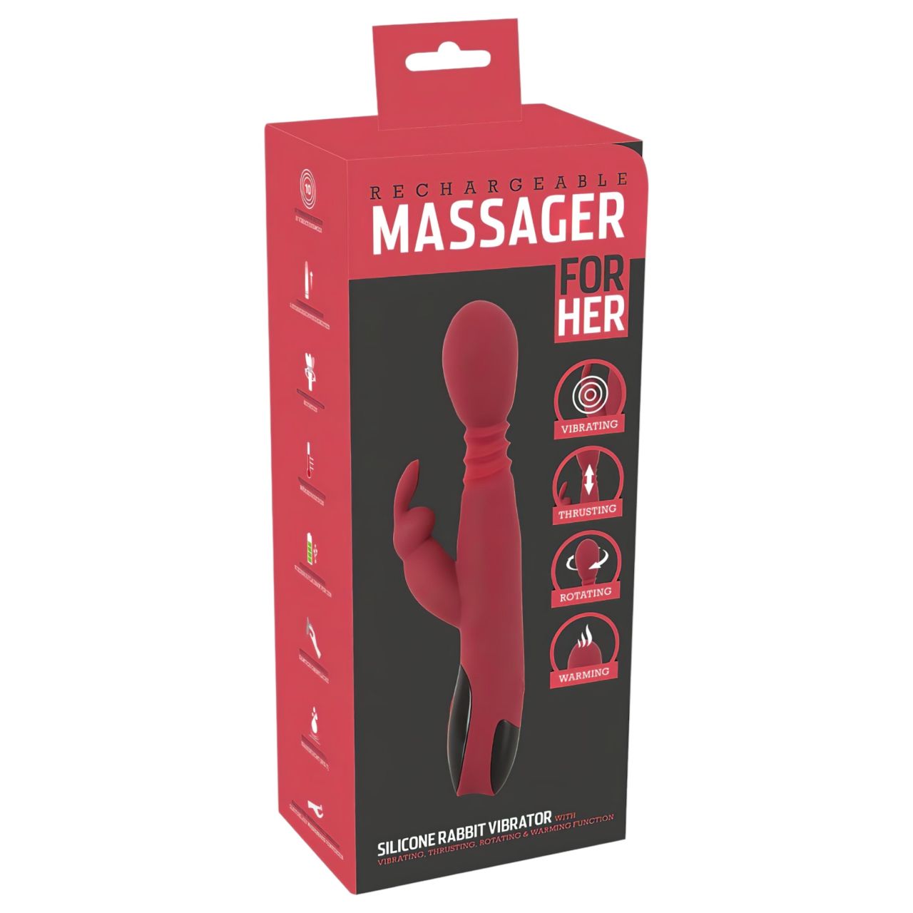 You2Toys Massager - lökő-forgó, melegítő G-pont vibrátor (piros) You2Toys Massager - lökő-forgó, melegítő G-pont vibrátor (piros)
