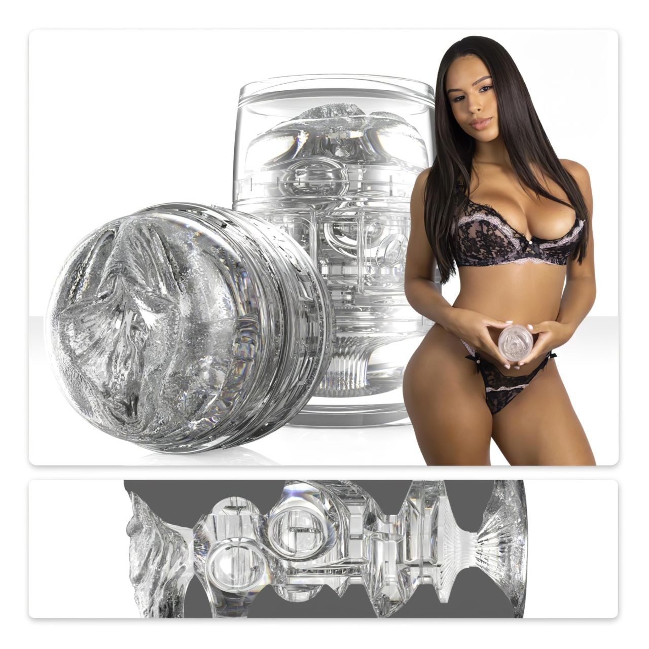 Fleshlight Quickshot Autumn Falls - utazó maszturbátor (átlátszó)