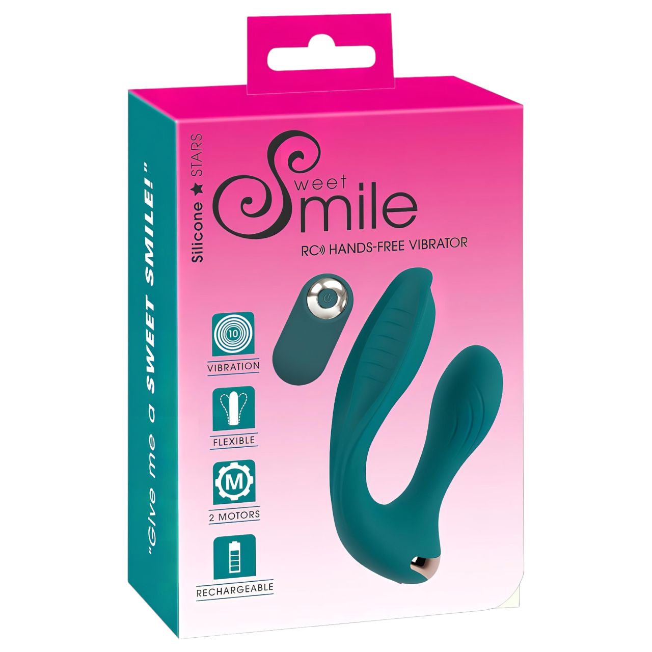 SMILE Hands-free - hordható felhelyezhető vibrátor (türkiz) SMILE Hands-free - hordható felhelyezhető vibrátor (türkiz)