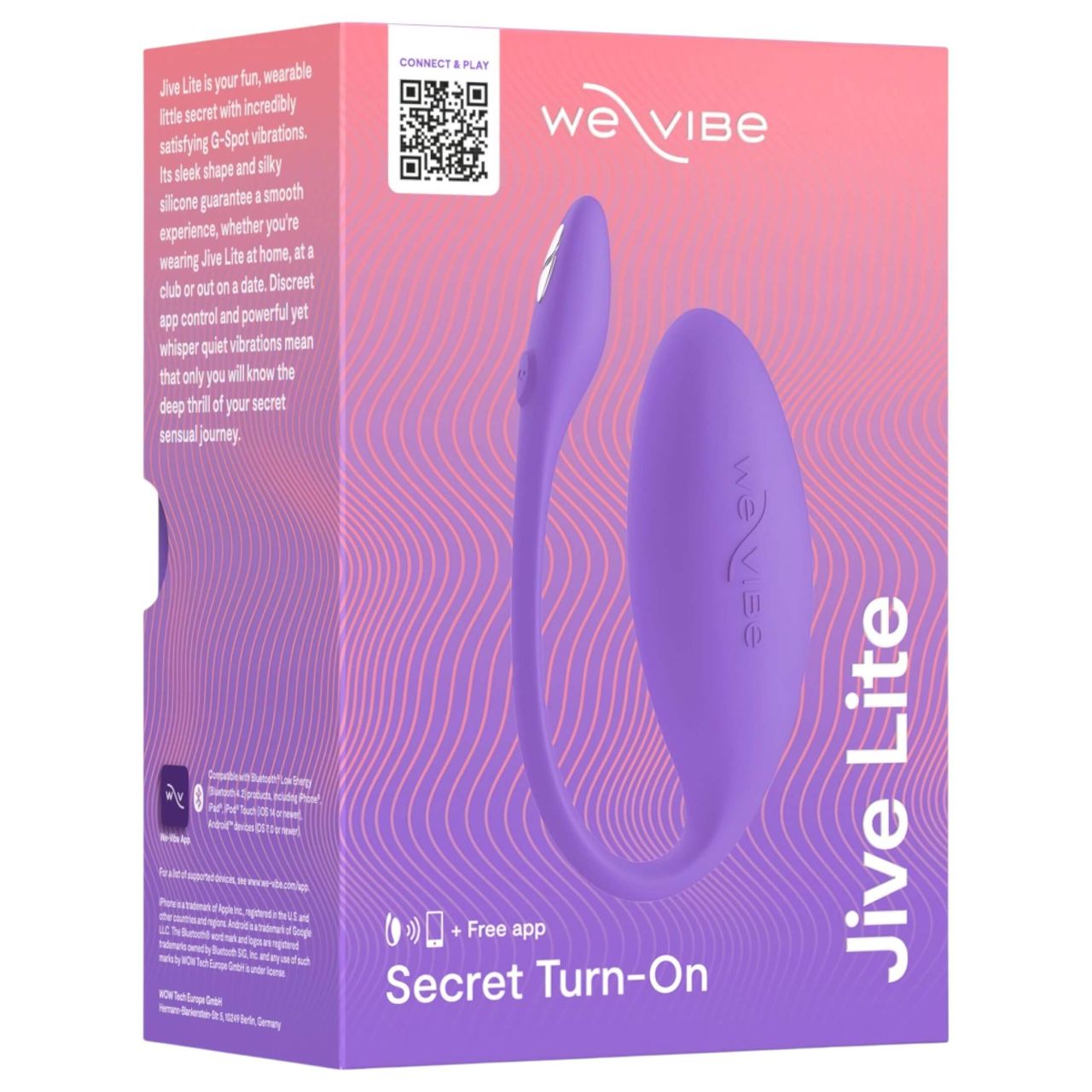 We-Vibe Jive Lite - App-vezérelt vibrációs tojás (lila)