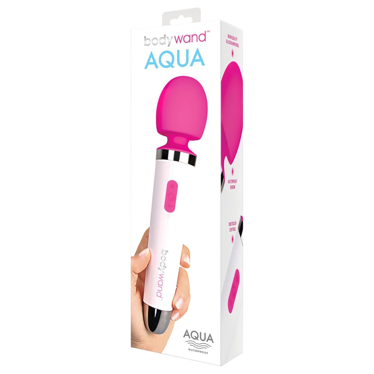 bodywand Aqua Wand - vízálló masszírozó vibrátor (fehér-pink)
