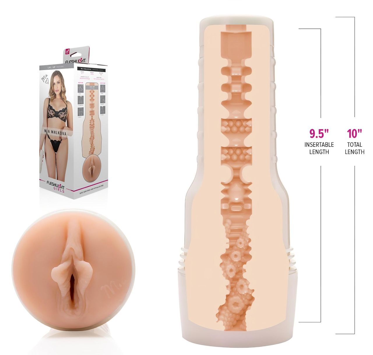 Fleshlight Mia Malkova LVL Up - élethű vagina (testszínű) Fleshlight Mia Malkova LVL Up - élethű vagina (testszínű)