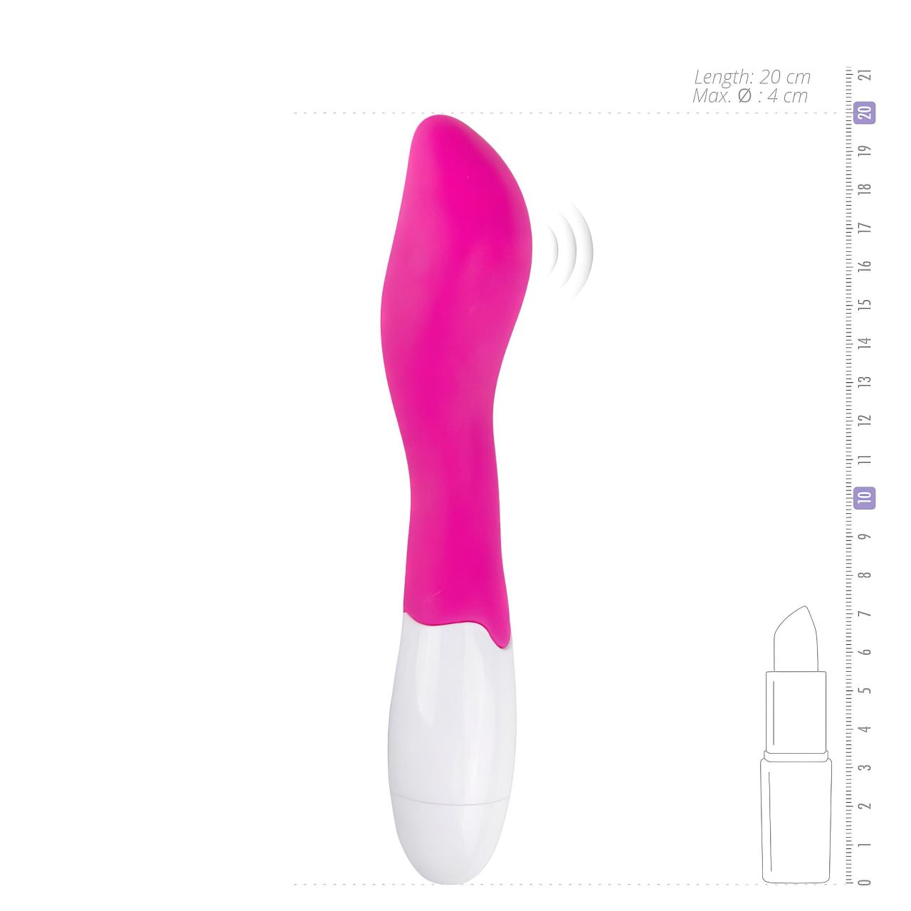 EasyToys Alluring vibe - vízálló, G-pont vibrátor (pink) EasyToys Alluring vibe - vízálló, G-pont vibrátor (pink)
