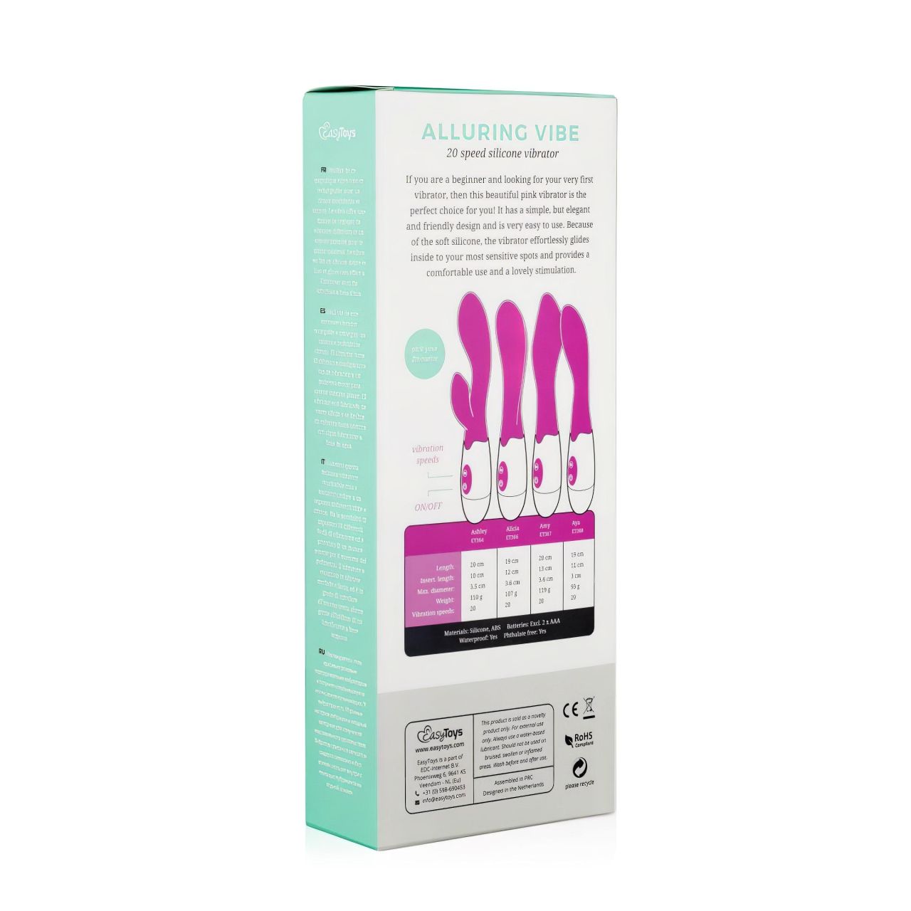 EasyToys Alluring vibe - vízálló, G-pont vibrátor (pink) EasyToys Alluring vibe - vízálló, G-pont vibrátor (pink)