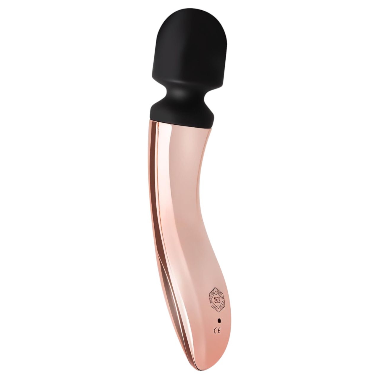Rosy Gold Wand Curve - akkus, masszírozó vibrátor (rosegold)
