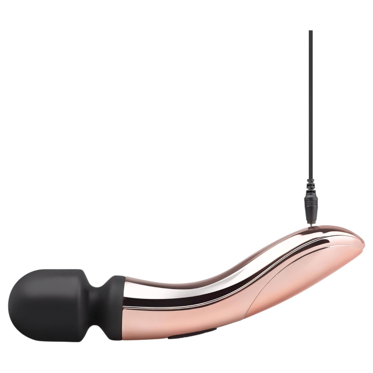Rosy Gold Wand Curve - akkus, masszírozó vibrátor (rosegold)