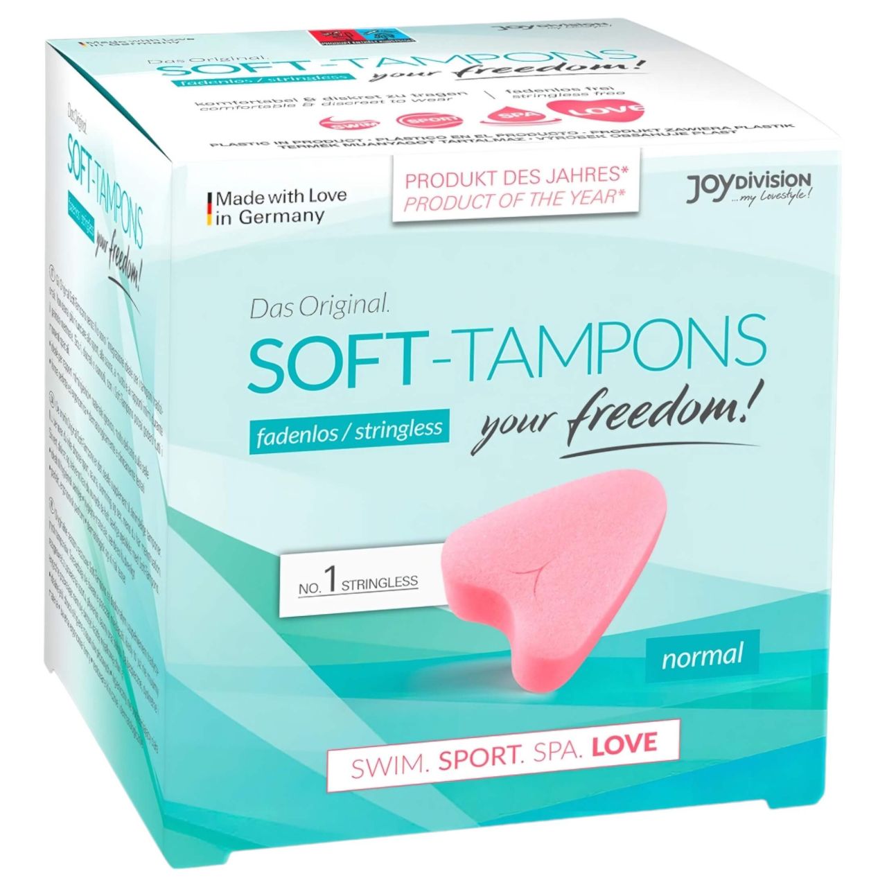 JoyDivision Soft-Tampons - zsinór nélküli puha tampon (3 db)