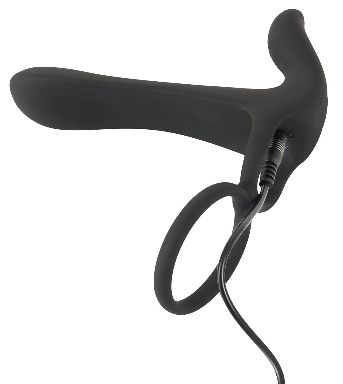 Black Velvets - akkus, 2in1 vibrátor és péniszgyűrű (fekete) Black Velvets - akkus, 2in1 vibrátor és péniszgyűrű (fekete)
