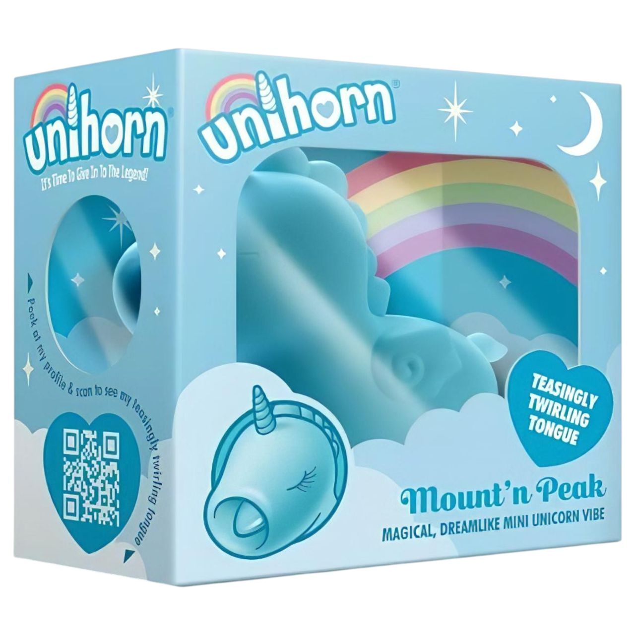 Unihorn Mount'n Peak - akkus unikornis csiklóizgató (kék)