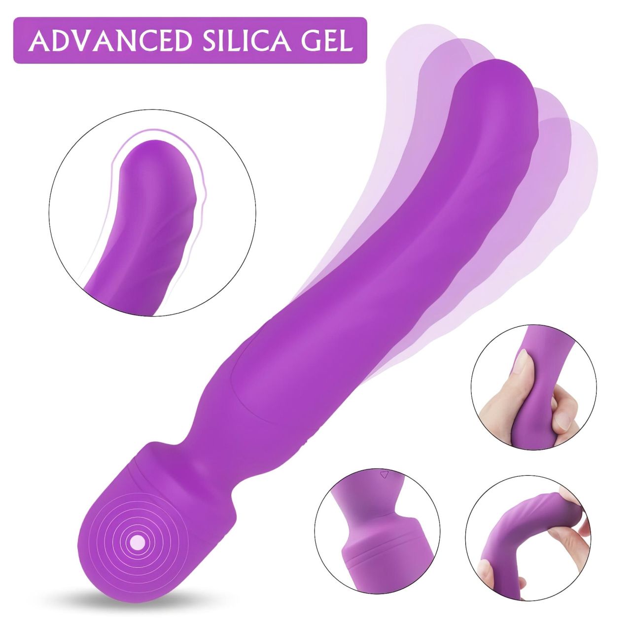 Sex HD Iris - 2 motoros melegítő masszírozó vibrátor (lila) Sex HD Iris - 2 motoros melegítő masszírozó vibrátor (lila)