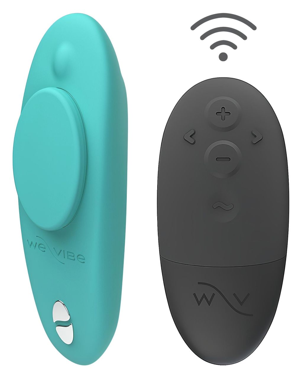 We-Vibe Moxie+ - App- és távirányítós csiklóvibrátor (türkiz)