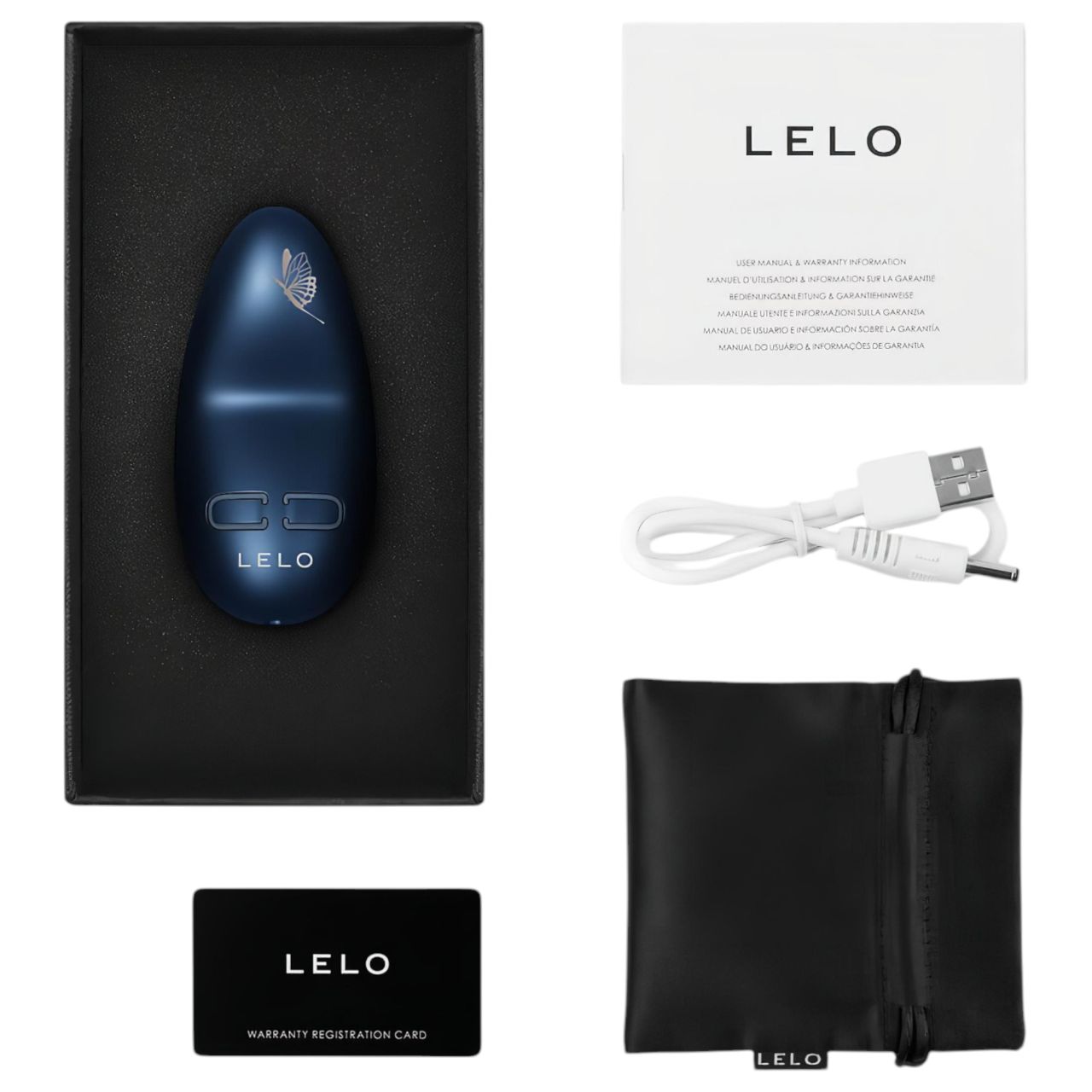 LELO Nea 3 - akkus, vízálló csikló vibrátor (kék)