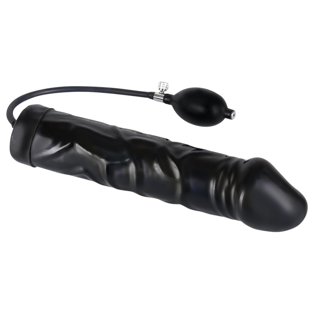You2Toys - latex, pumpálható análtágító - nagy (fekete)