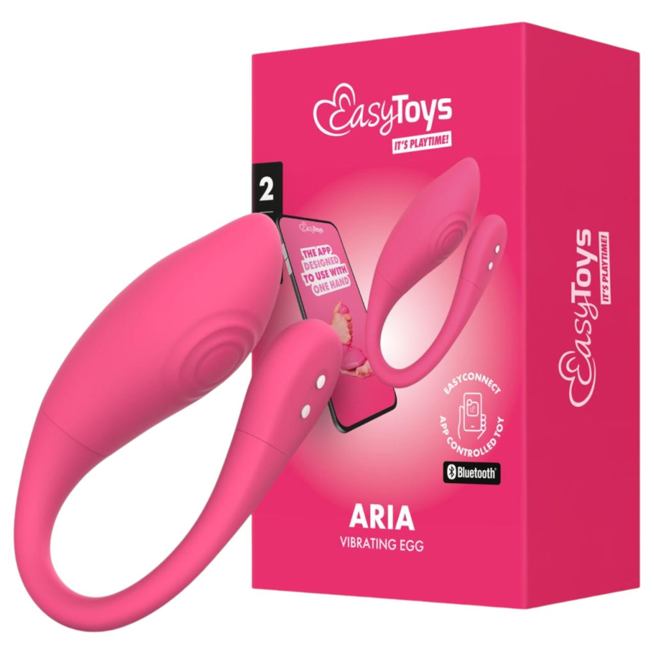 EasyConnect - App-vezérelt vibrációs tojás (pink)