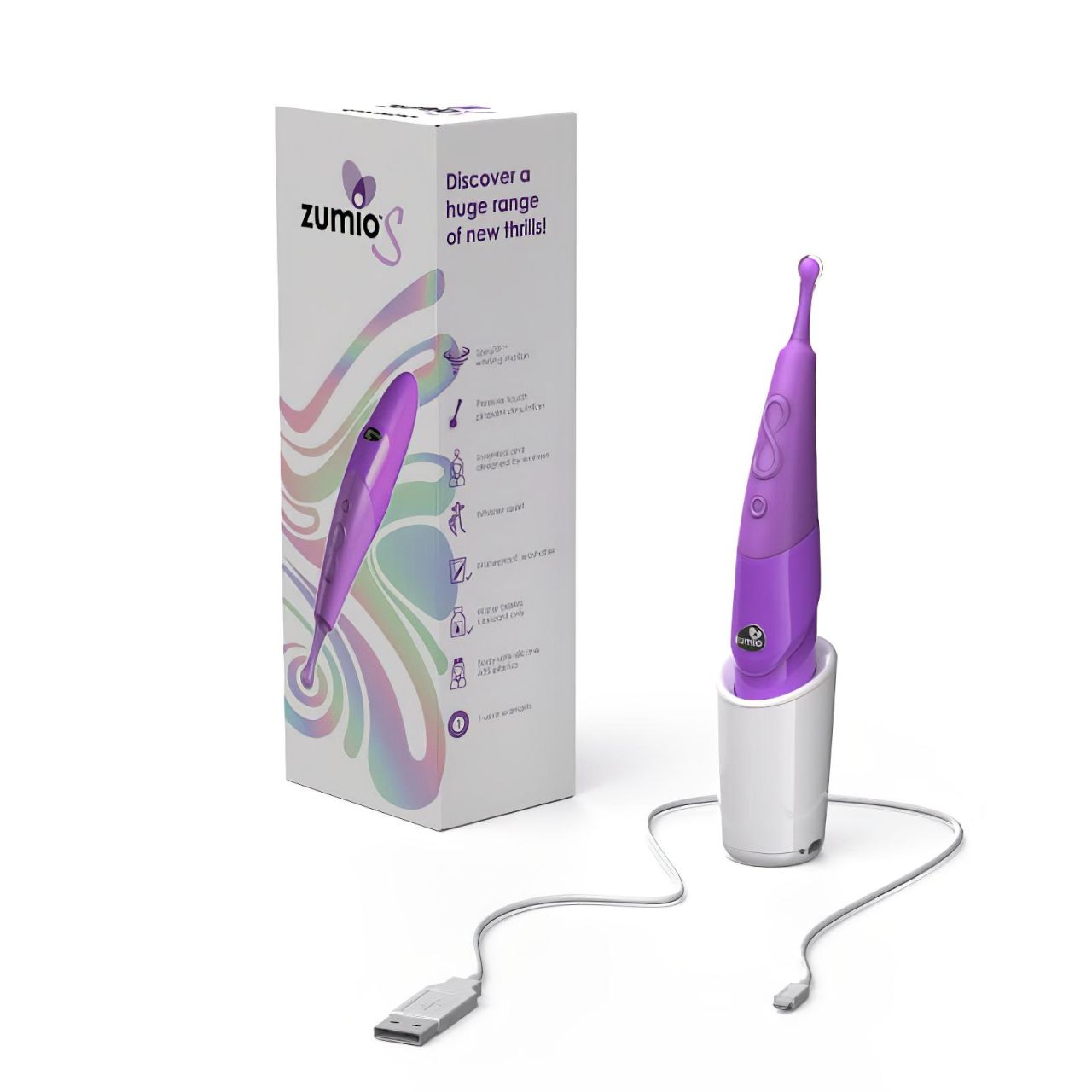 Zumio Soft - akkus csikló vibrátor (lila)