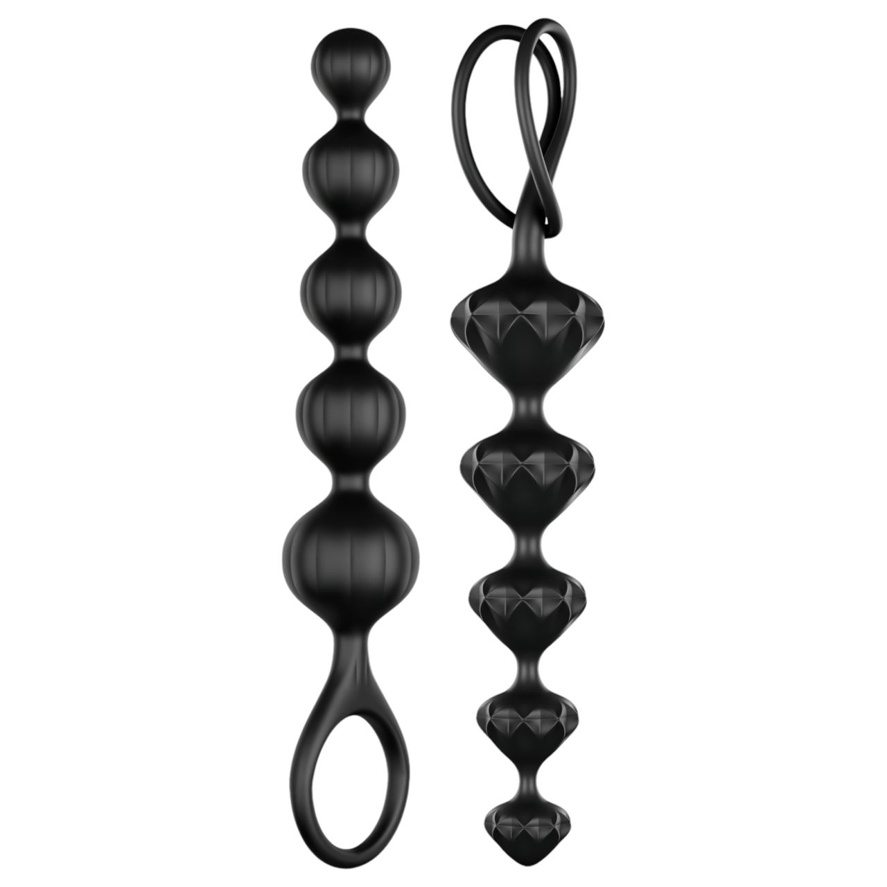 Satisfyer Love Beads - gyöngyös anál dildó szett (fekete) Satisfyer Love Beads - gyöngyös anál dildó szett (fekete)