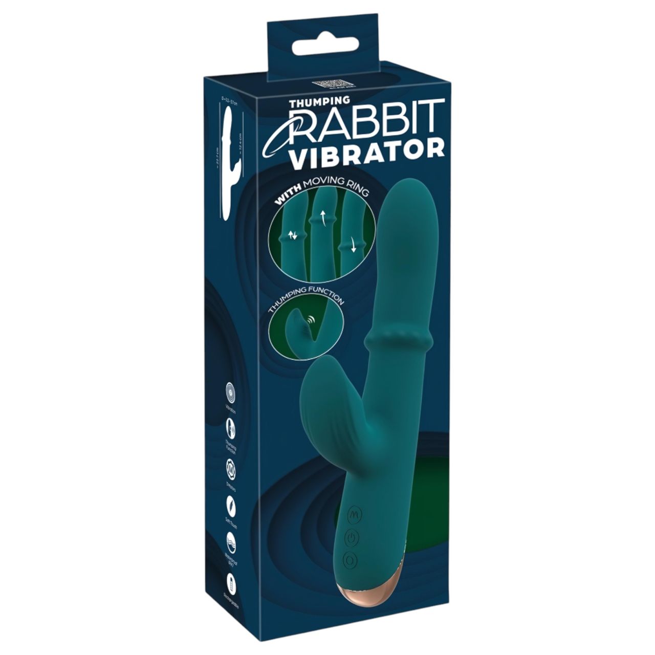 You2Toys Thumping Rabbit - gyűrűs vibrátor (türkiz) You2Toys Thumping Rabbit - gyűrűs vibrátor (türkiz)