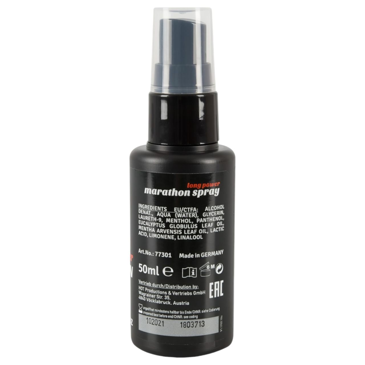 HOT Long Power Marathon - magömlés késleltető spray (50 ml)
