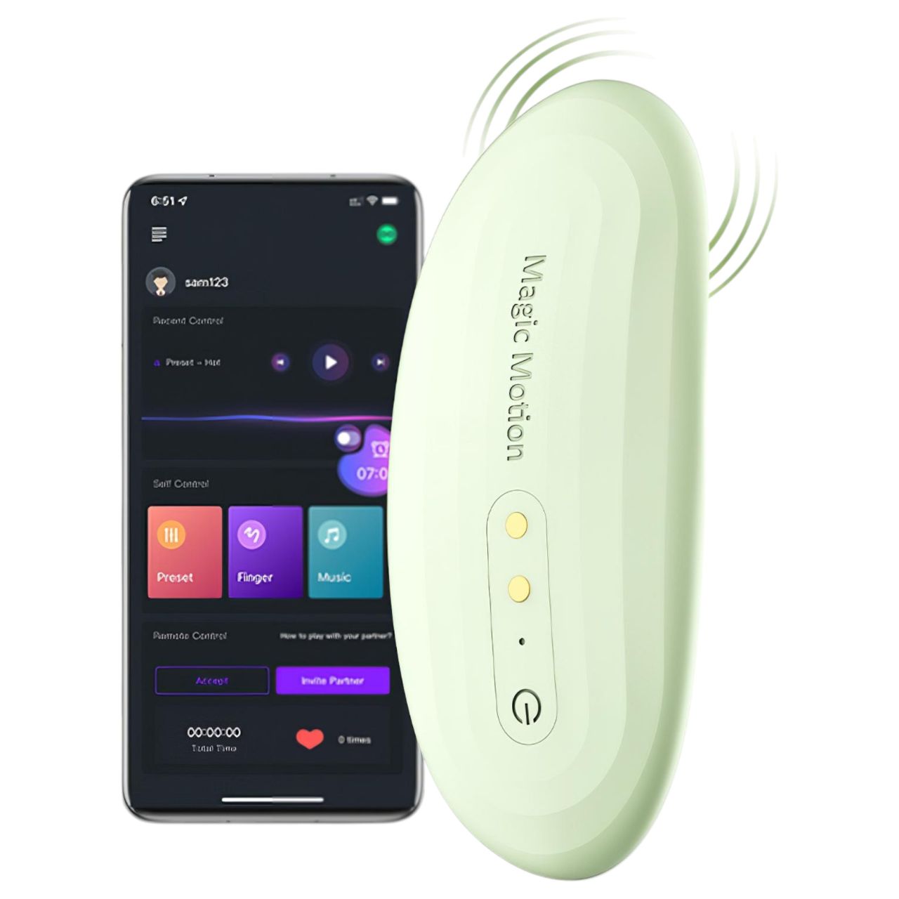 Magic Motion Nyx - App-vezérelt bugyi vibrátor (zöld)
