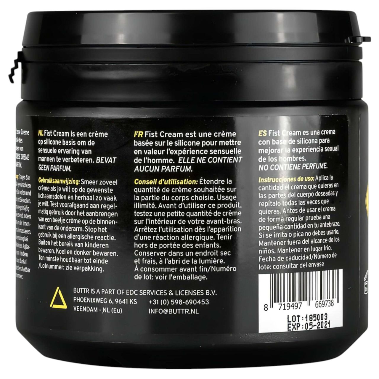 BUTTR Fisting Cream - öklöző síkosító krém (500 ml)