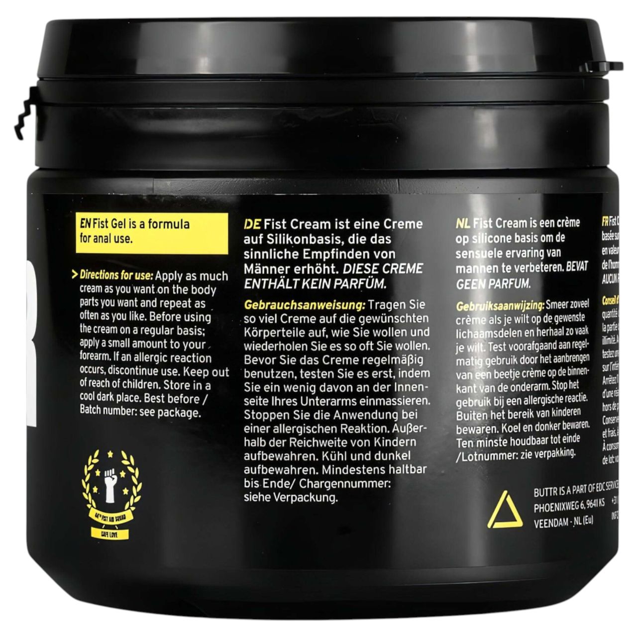 BUTTR Fisting Cream - öklöző síkosító krém (500 ml)