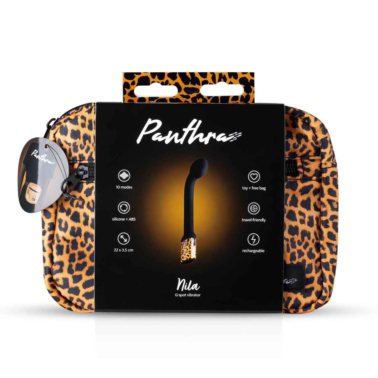 Panthra Nila - akkus, vízálló G-pont vibrátor (leopárd-fekete) Panthra Nila - akkus, vízálló G-pont vibrátor (leopárd-fekete)