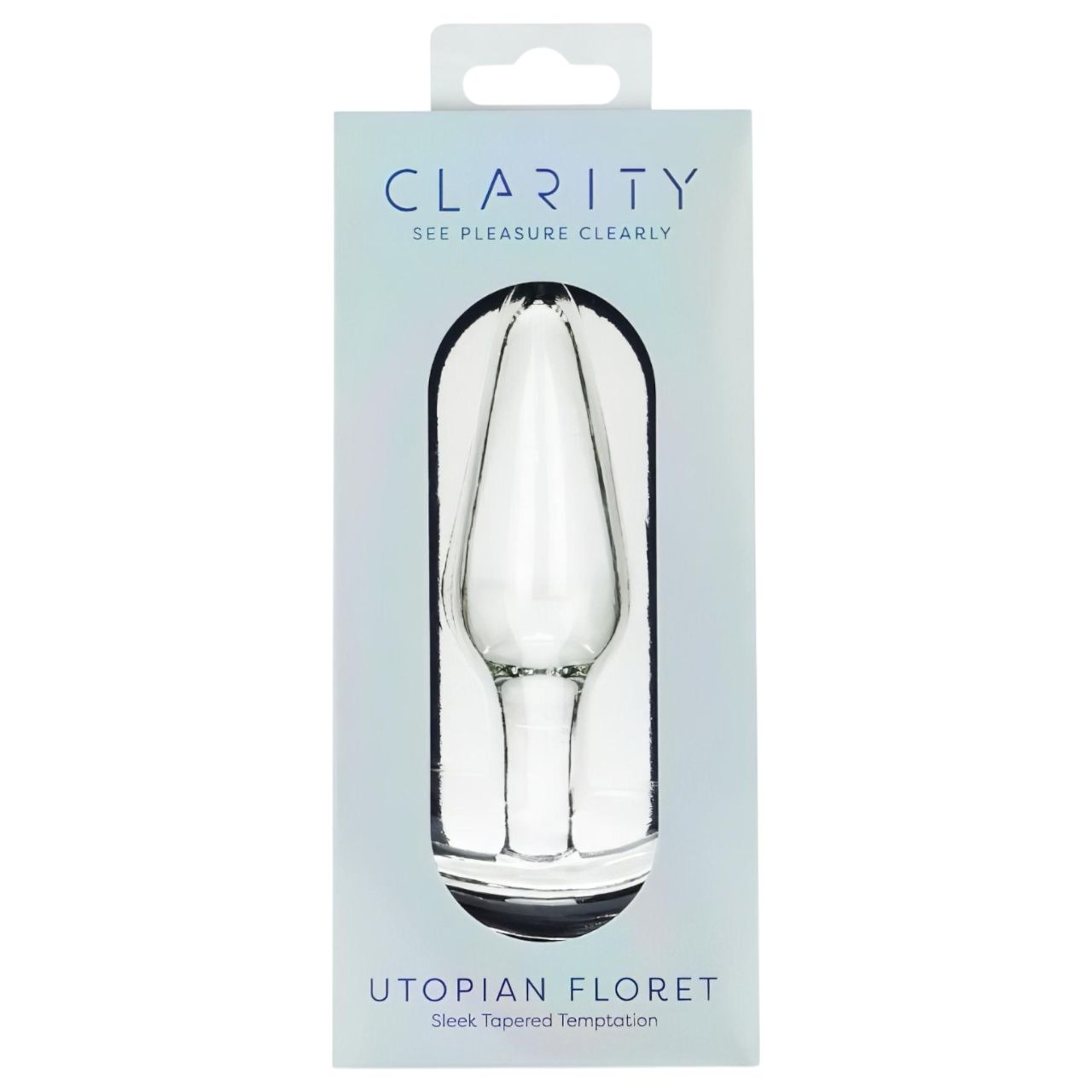 Clarity Utopian Floret - üveg análkúp (átlátszó)