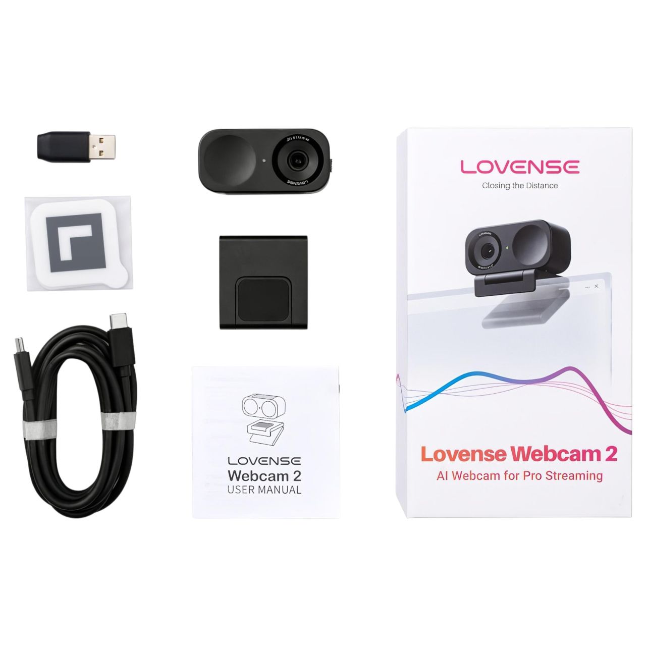 Lovense Webcam 2 - AI webkamera streaminghez (fekete)