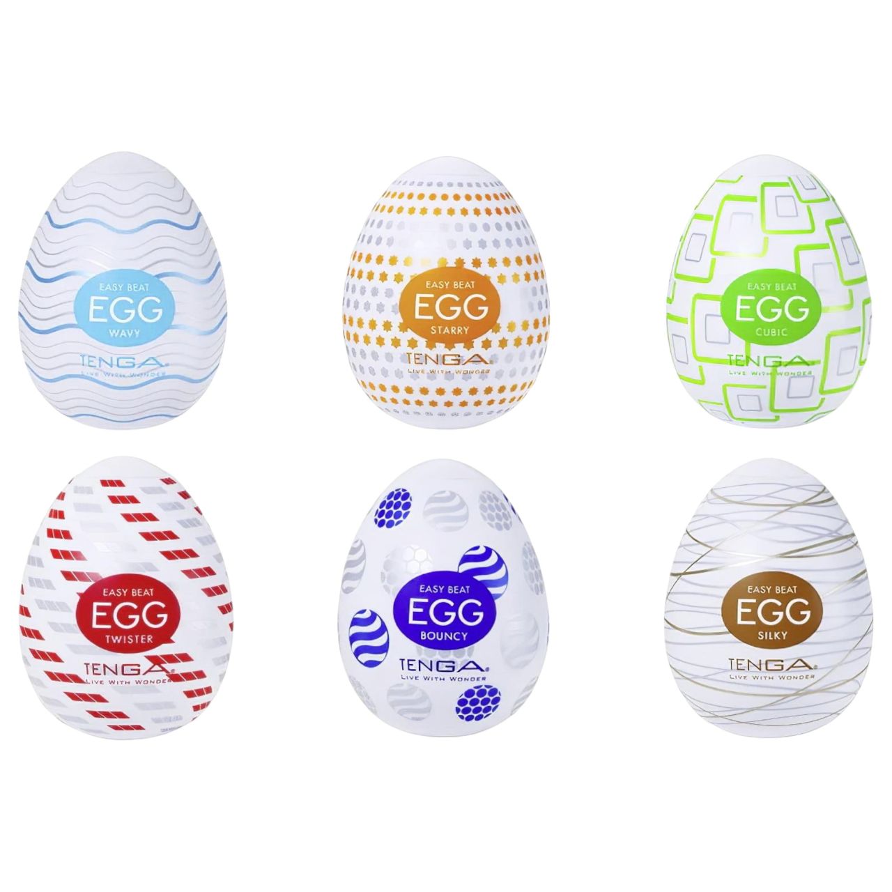 TENGA Variety - tojás maszturbátor készlet (6 db)