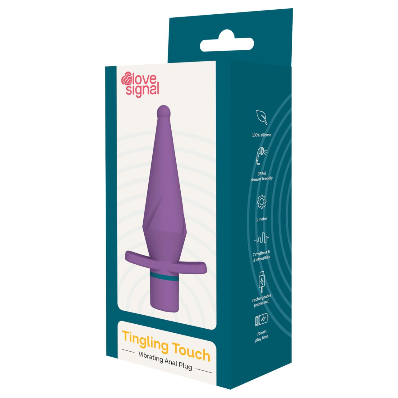 Dreamtoys Love Signal - vibráló anál plug (lila)