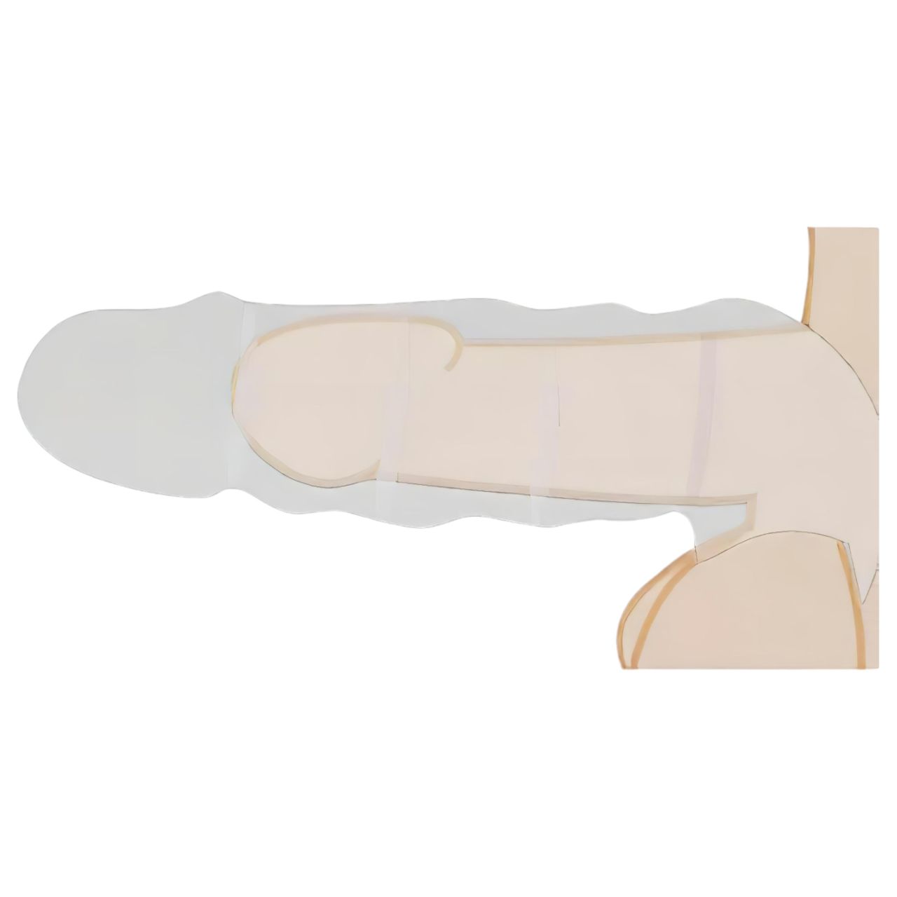 RealRock Penis Sleeve 9 - péniszköpeny (21,5 cm) - sötét natúr RealRock Penis Sleeve 9 - péniszköpeny (21,5 cm) - sötét natúr