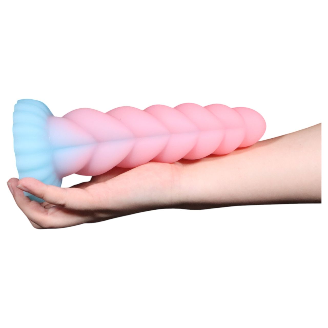 OgazR - világító unikornis dildó - 22 cm (szivárvány) OgazR - világító unikornis dildó - 22 cm (szivárvány)