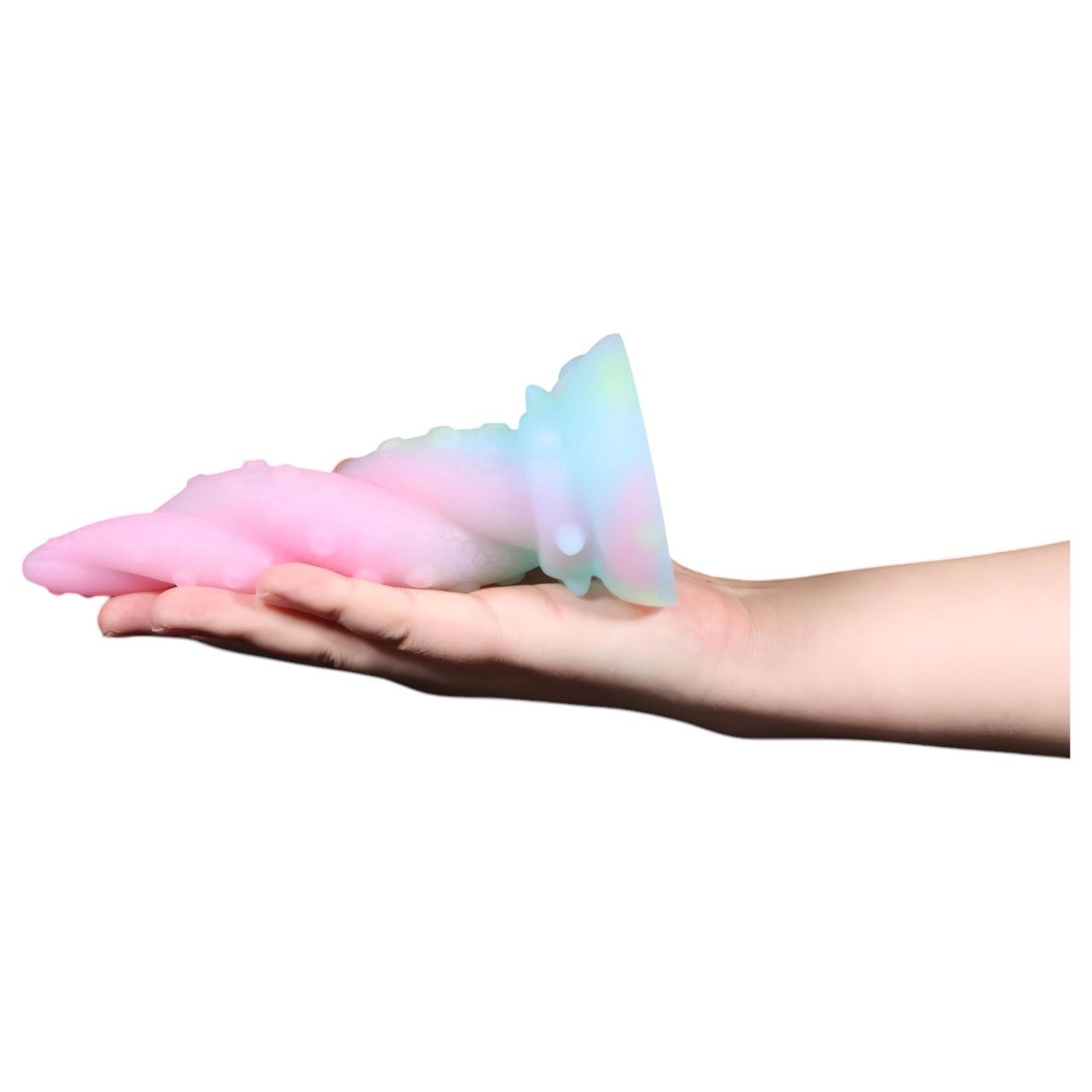 OgazR Kraken - csavart polipkar dildó - 18 cm (szivárvány) OgazR Kraken - csavart polipkar dildó - 18 cm (szivárvány)