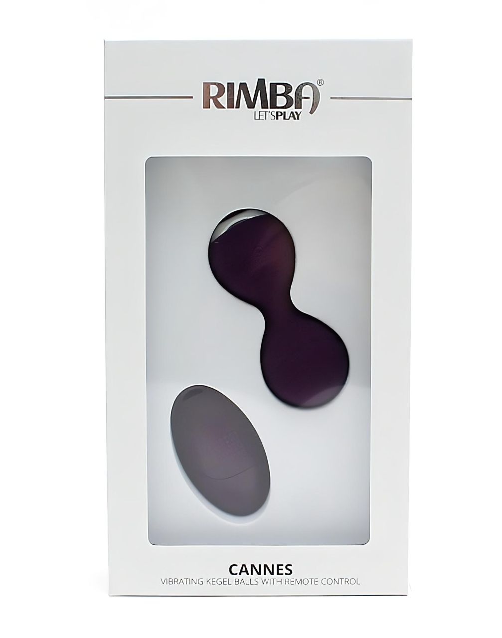 Rimba Cannes - hordható akkus, rádiós vibrotojás (lila)