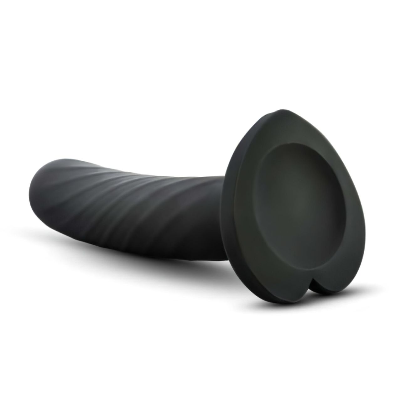 Temptasia Twist Small - tapadókorongos, csavart dildó (fekete) Temptasia Twist Small - tapadókorongos, csavart dildó (fekete)
