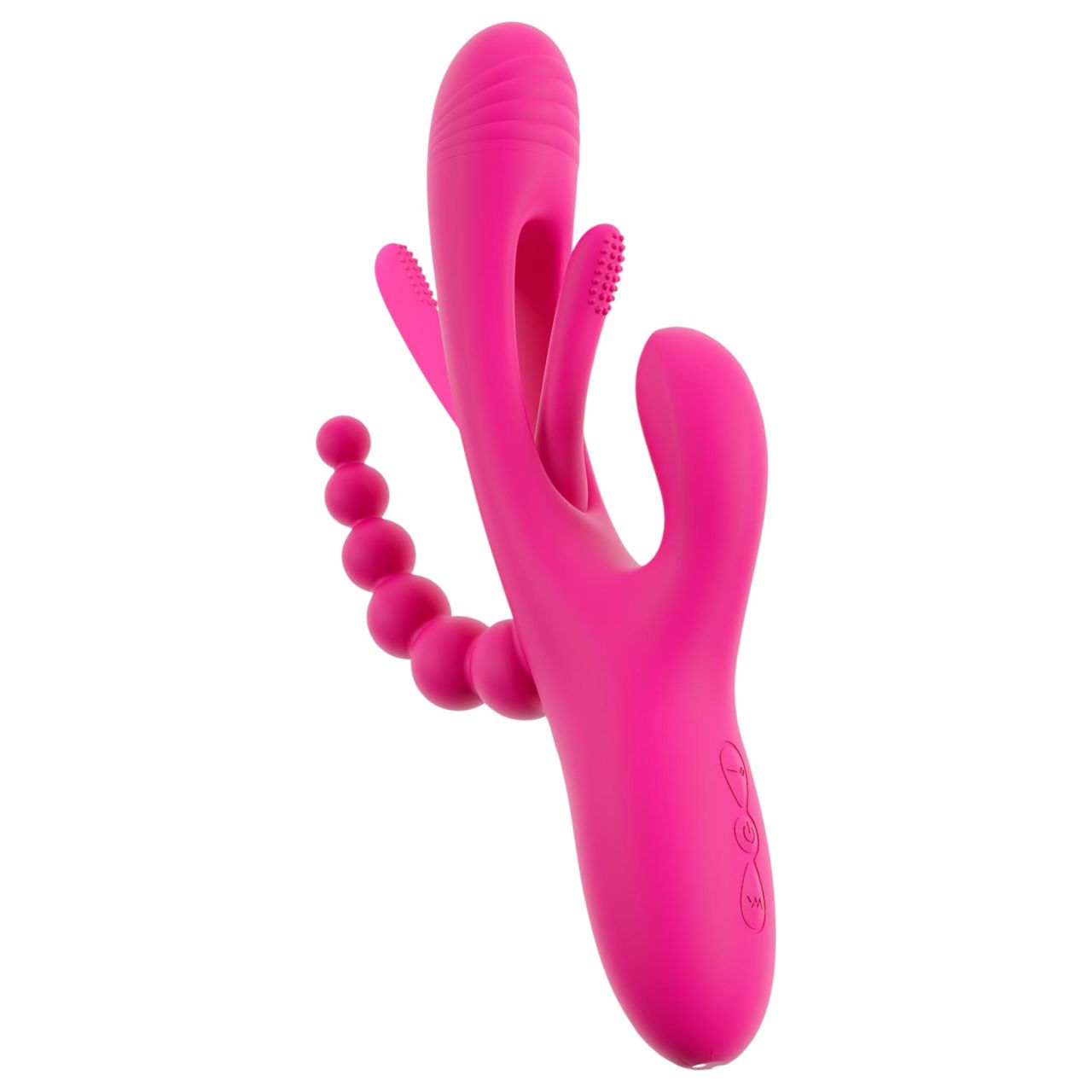 SMILE - tripla karos, nyelves vibrátor (pink)