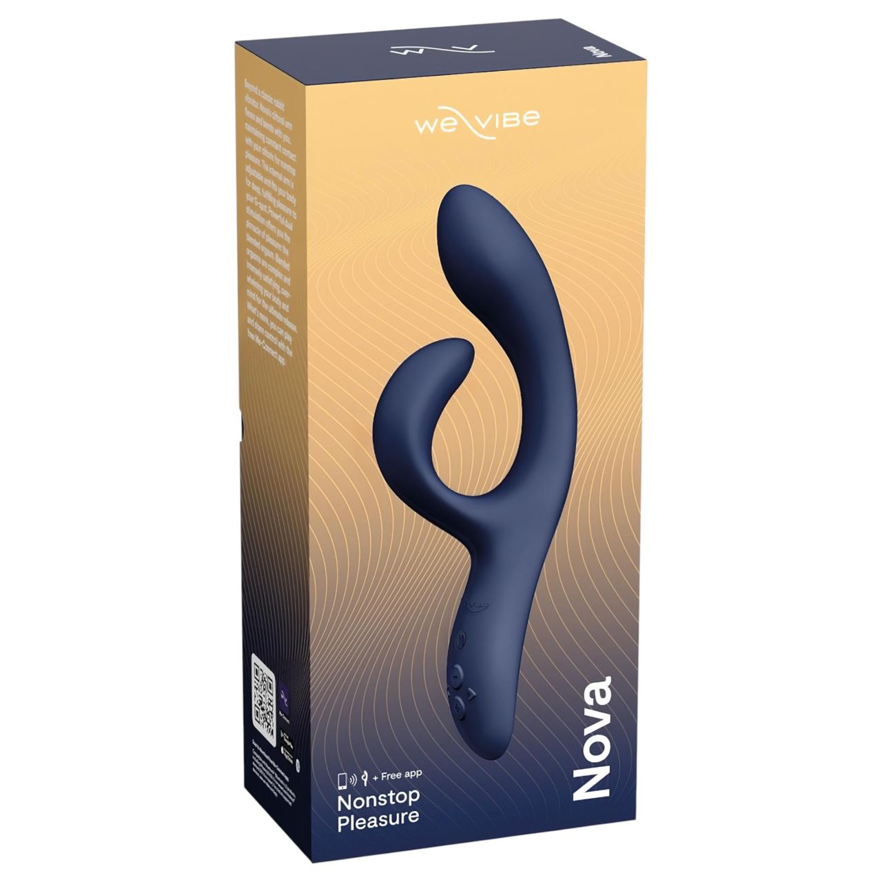 We-Vibe Nova 2 - App-vezérelt flexibilis csiklókaros vibrátor (kék)