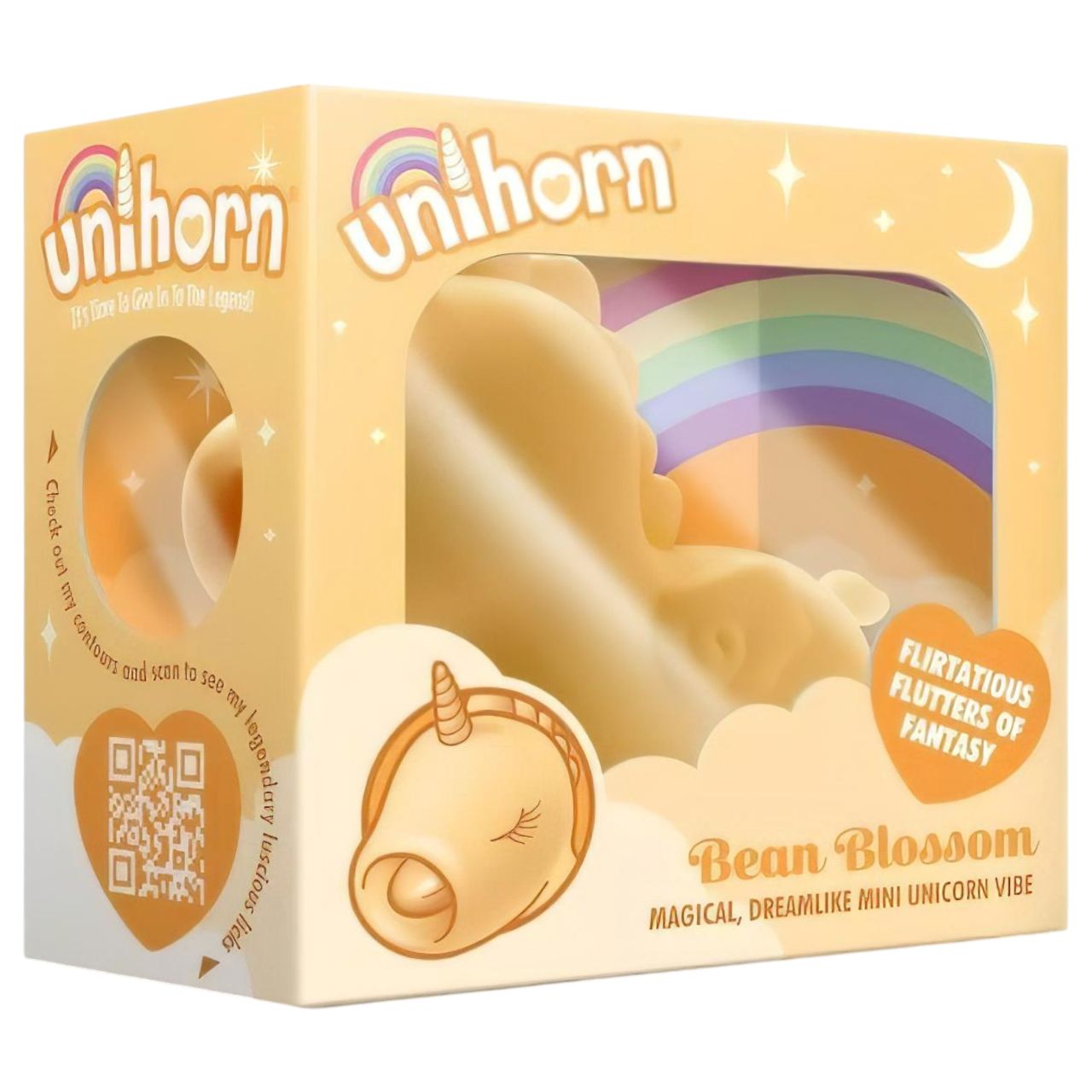 Unihorn Bean Blossom - akkus unikornis csiklóizgató (sárga)