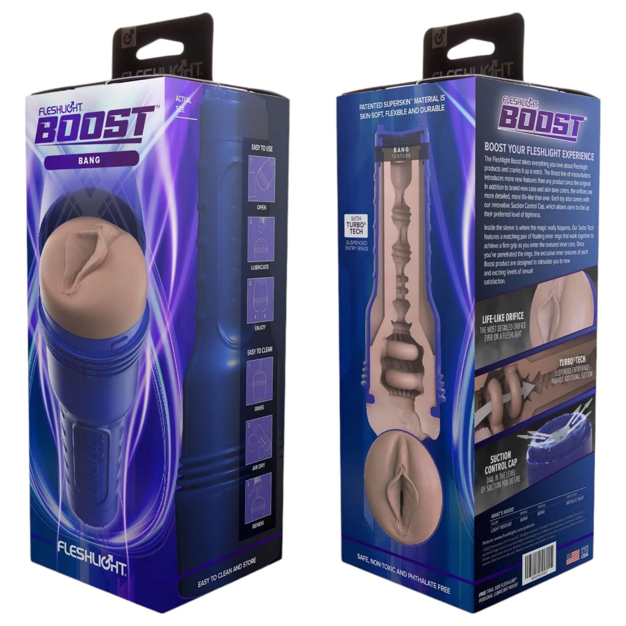 Fleshlight Boost Bang - élethű műpunci maszturbátor (testszínű) Fleshlight Boost Bang - élethű műpunci maszturbátor (testszínű)