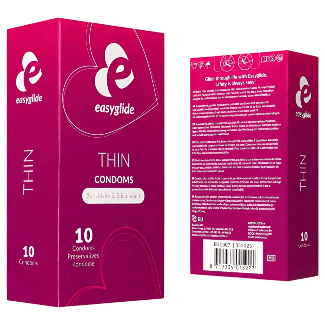 EasyGlide Ultra Thin - vékony óvszer (10 db)