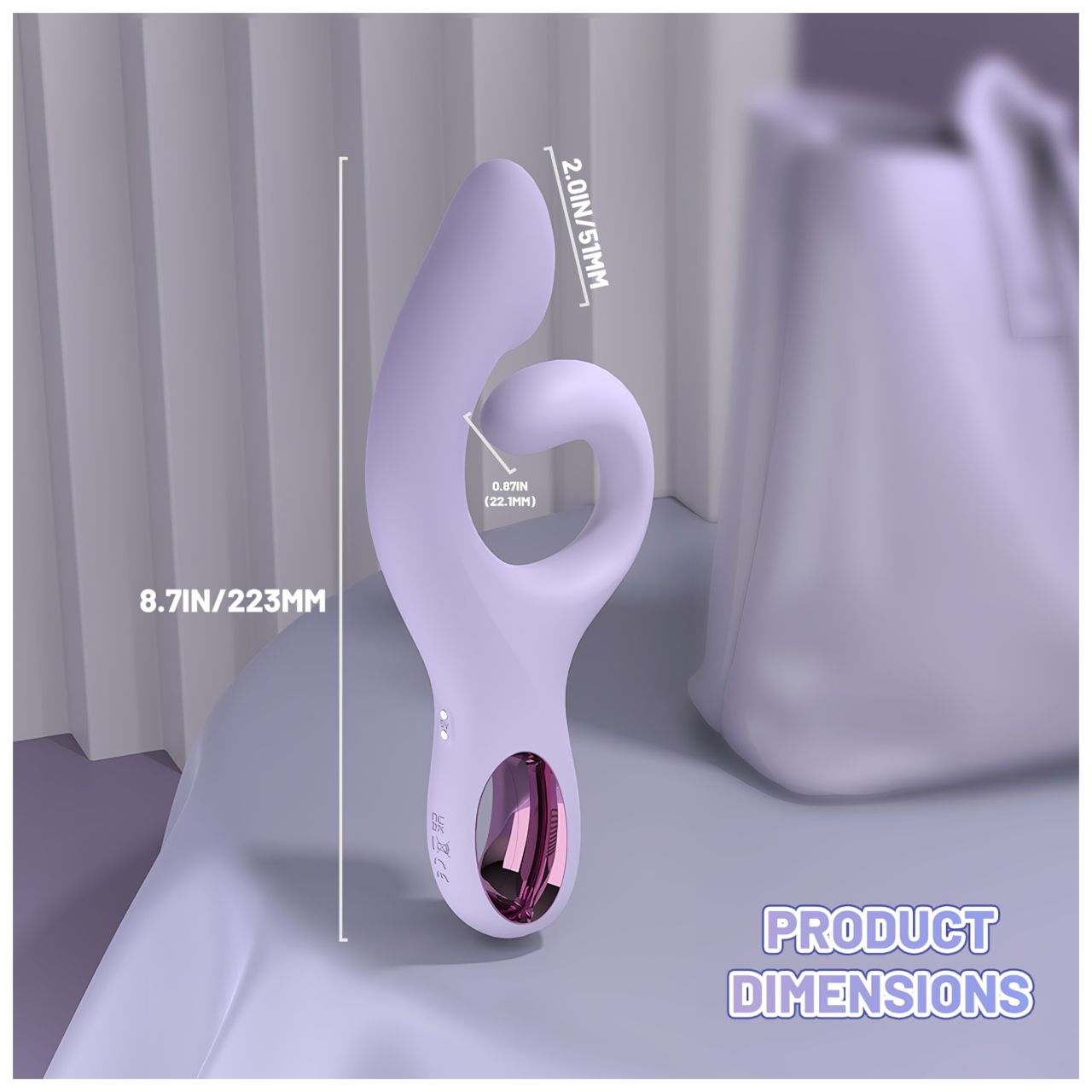 Sex HD - csiklókaros G-pont vibrátor (lila)