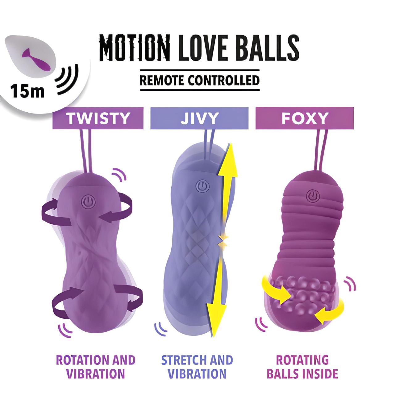FEELZTOYS Foxy - vízálló vibrotojás (lila) FEELZTOYS Foxy - vízálló vibrotojás (lila)