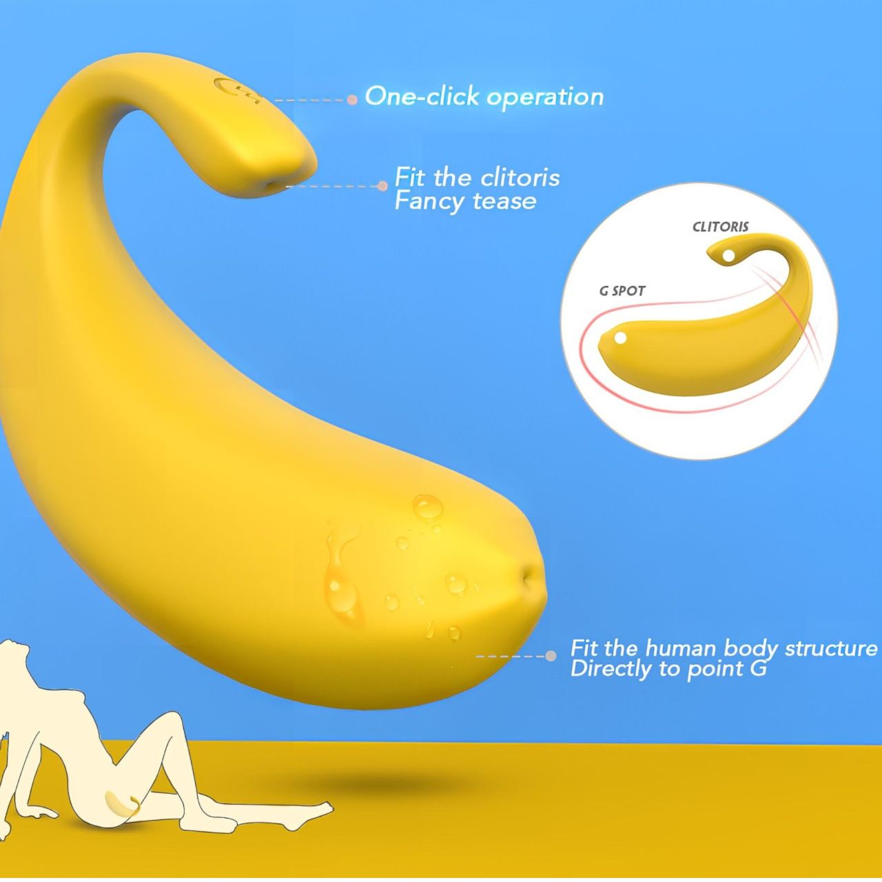 Sex HD - App-vezérelt vibrációs tojás (sárga) Sex HD - App-vezérelt vibrációs tojás (sárga)