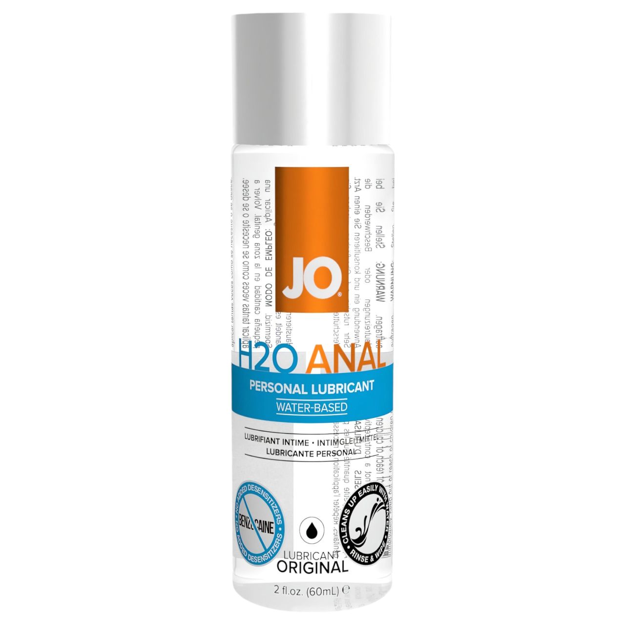 System JO - H2O Anal Original - vízbázisú anál síkosító (60 ml)