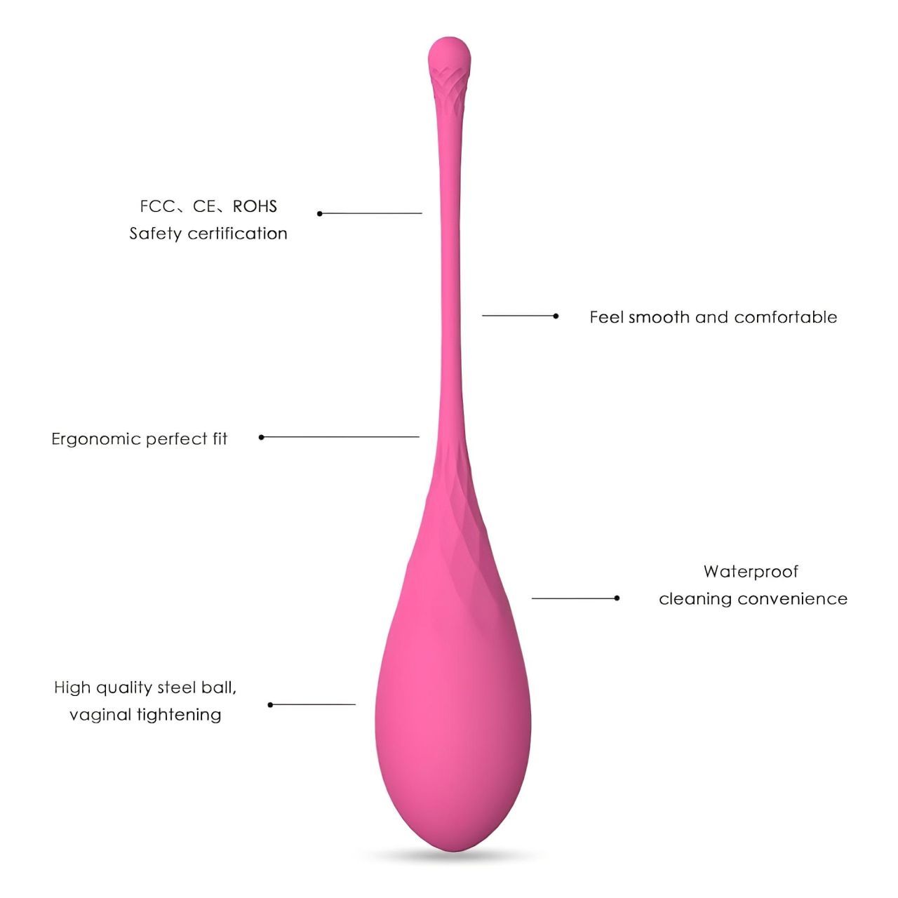 Sex HD Eggs - 6 db-os kegel golyó szett (pink) Sex HD Eggs - 6 db-os kegel golyó szett (pink)