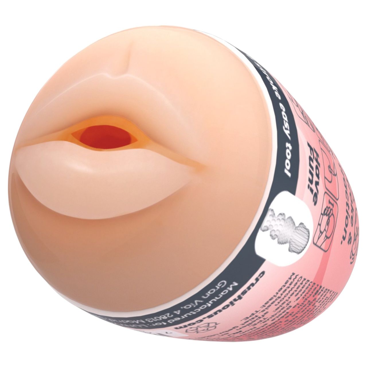 Crushious Ezy Egg Mouth - maszturbátor tojás (testszínű)