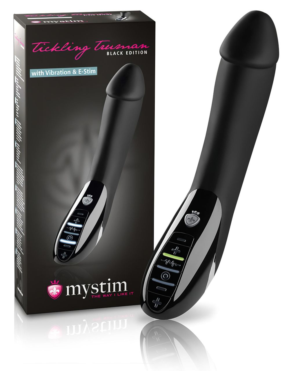 mystim Tickling Truman - elektro-stimuláló vibrátor (fekete)